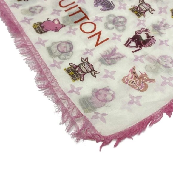 LOUIS VUITTON ethol superstition M71809 Blanc Others - MR0198 Scarf - Picture 4 of 6